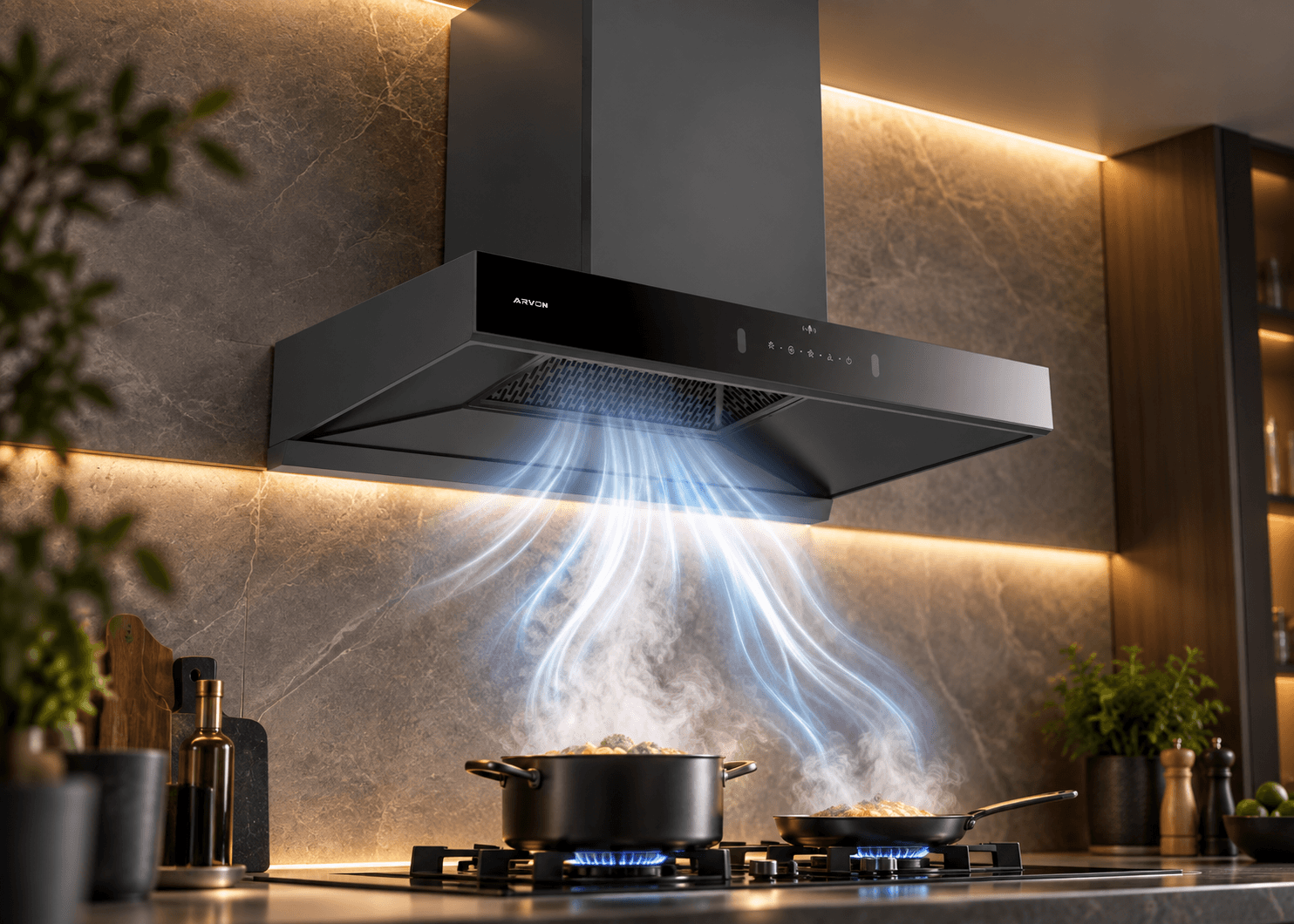 Un Débit d’Air Puissant pour la Cuisine Quotidienne